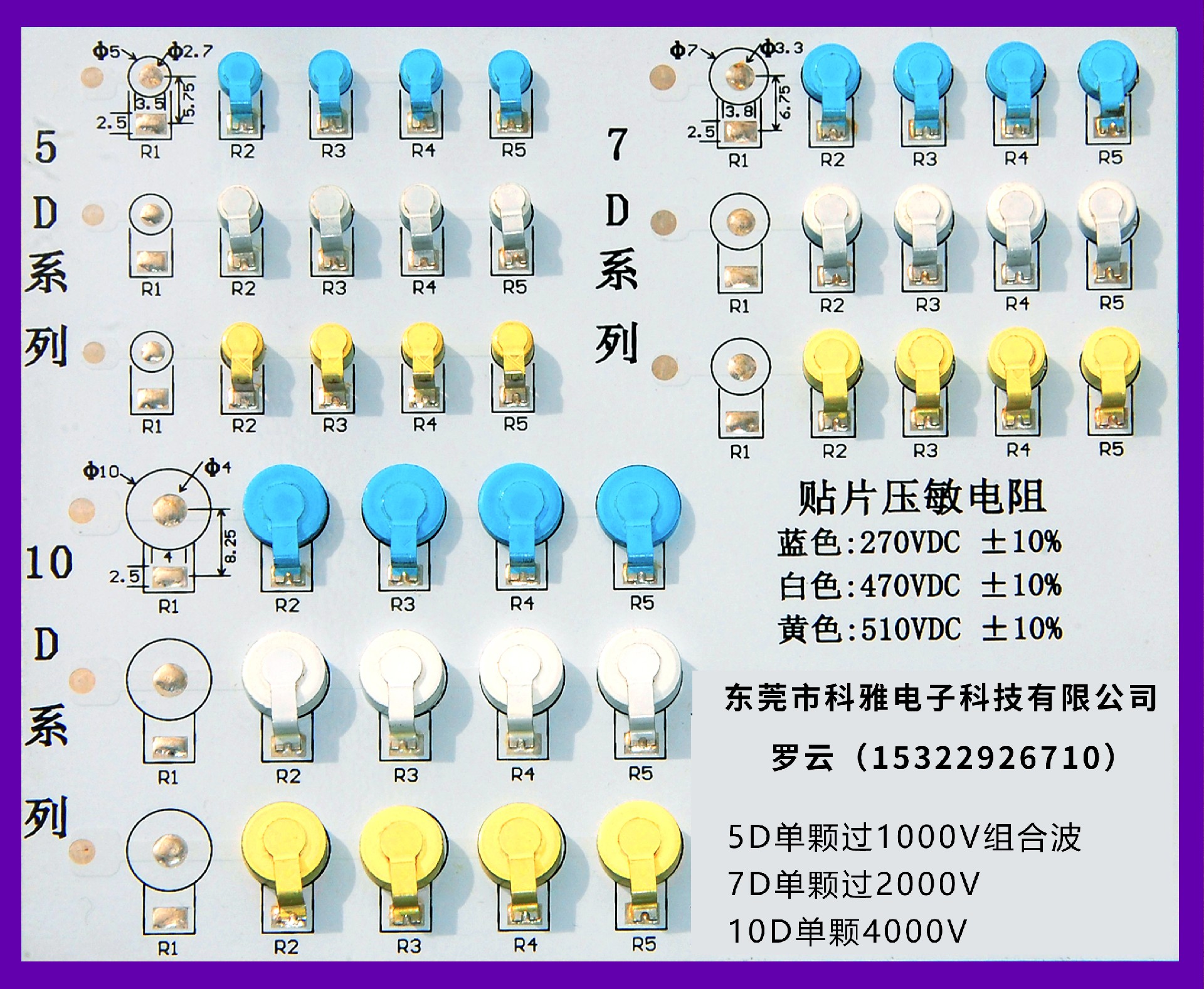 科雅推出低單價(jià)高能圓形貼片式壓敏電阻，省時(shí)省工省錢